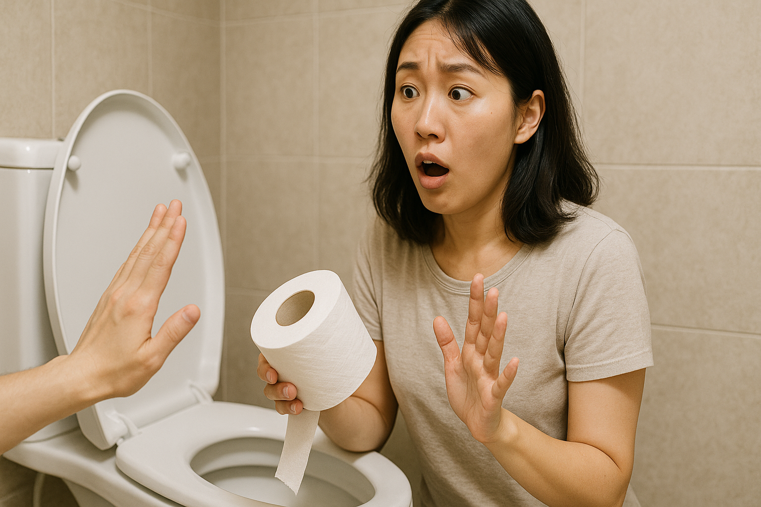 台湾でやってはいけない事-トイレットペーパーを便器に捨てる