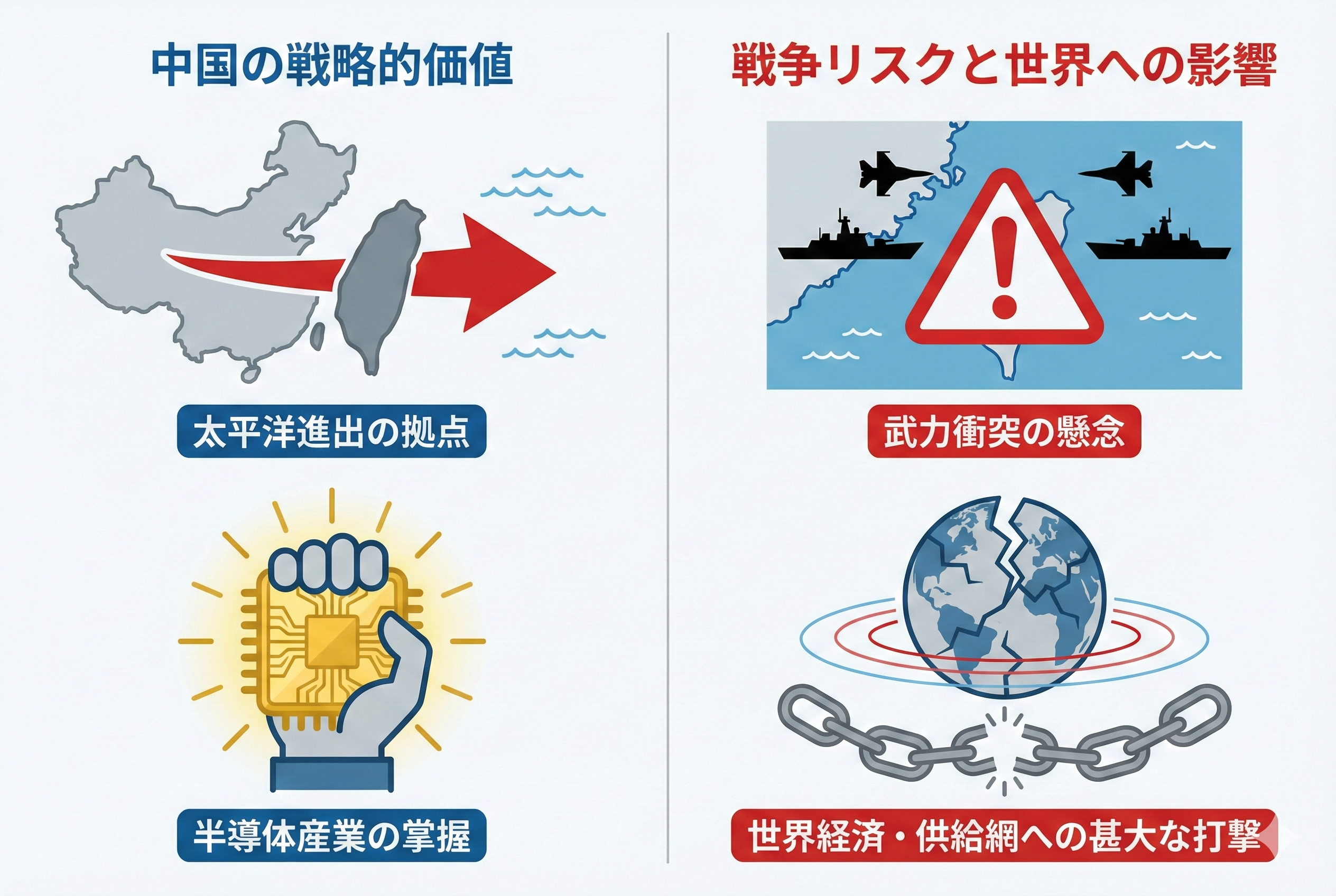 台湾統一の戦略的価値と世界的リスク